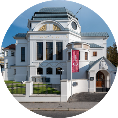Ehemalige Synagoge St Pölten Außenansicht bei Tag © Pfoser ZT / Herfert